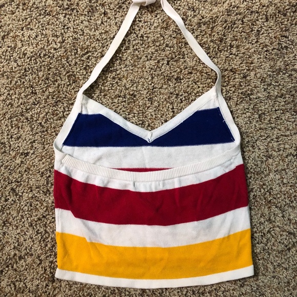 Striped Halter Top - Picture 2 of 3